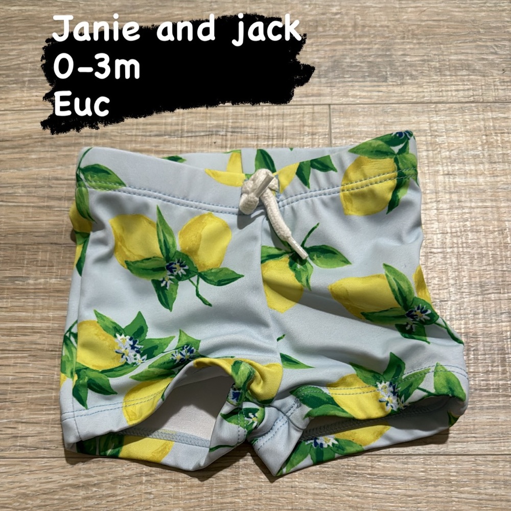Janie and jack 0-3 months swim trunks